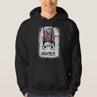 Soccer Auntie Life Bleaching Messine Bun Hair Socc Hoodie
