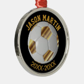 Soccer Award Metalen Ornament (Rechts)