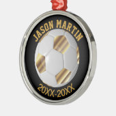Soccer Award Metalen Ornament (Links)