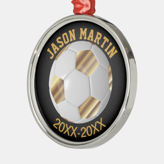 Soccer Award Metalen Ornament (Links)