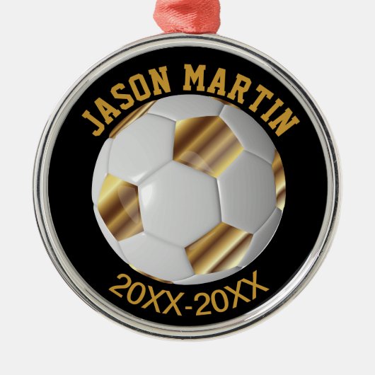 Soccer Award Metalen Ornament (Voorkant)