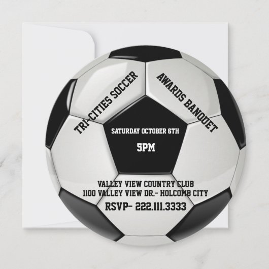 Soccer Awards Uitnodiging (Voorkant)