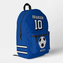 soccer backpacks blue personalized player gol bedrukte rugzak