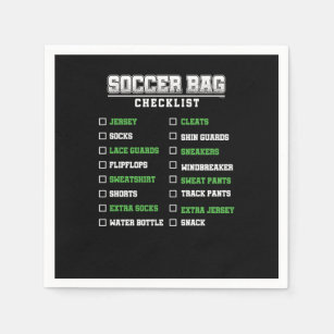 Soccer Bag Checklist Goals Footballer Football Pla Servet