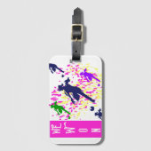 SOCCER BAGAGELABEL (Voorkant (verticaal))