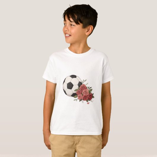 Soccer ball and Pink T-shirt (Voorkant volledig)