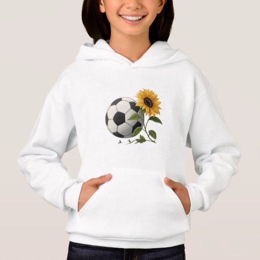 Soccer ball and sunflower (Voorkant)
