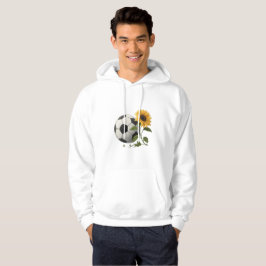 Soccer ball and sunflower hoodie