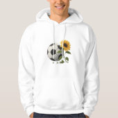 Soccer ball and sunflower hoodie (Voorkant)