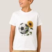 Soccer ball and sunflower t-shirt (Voorkant)