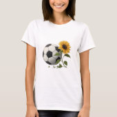Soccer ball and sunflower t-shirt (Voorkant)