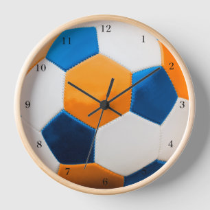 Soccer Ball Blue and Orange,