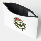 Soccer Ball Christmas Lights Santa Hat Funny Etui (Open)