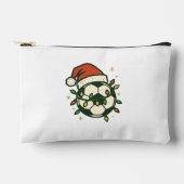 Soccer Ball Christmas Lights Santa Hat Funny  Etui (Voorkant)