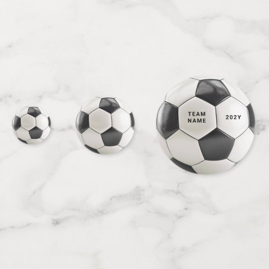 Soccer Ball Confetti | Team Name Party Decor (Achterkanten)