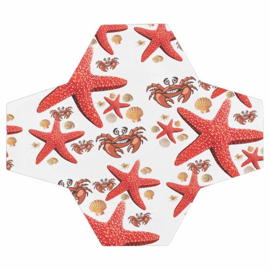 Soccer Ball Crab Stars Beach Fun Voetbal (Enkel)