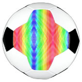 Soccer ball featuring a vibrant rainbow geometric  voetbal (Gedraaid)