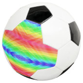 Soccer ball featuring a vibrant rainbow geometric  voetbal (Drie kwart)