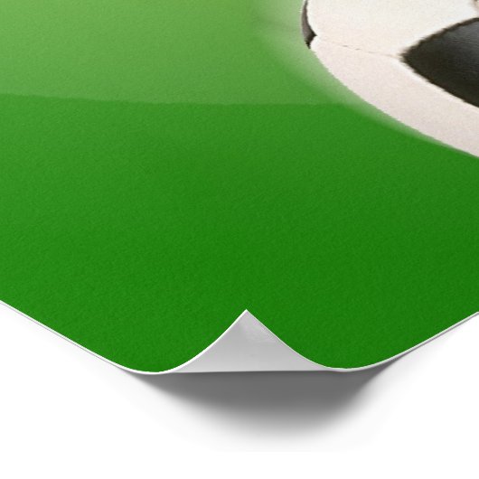 Soccer Ball Football Goal - Poster (Hoek)