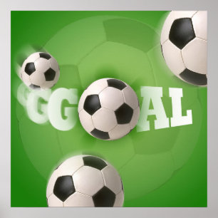 Soccer Ball Football Goal - Poster