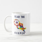 Soccer Ball Funny Goalie Keeper Quote  Koffiemok (Links)