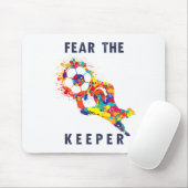 Soccer Ball Funny Goalie Keeper Quote  Muismat (Met muis)