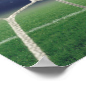 Soccer Ball Goal Net Stadium Lights Poster (Hoek)