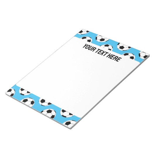 Soccer Ball Pattern Notitieblok (Schuin)