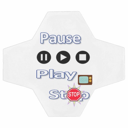 Soccer Ball Play Pause Stop Voetbal (Enkel)