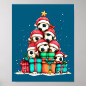 Soccer Ball Player Le Christmas Tree Xmas Long Sle Poster (Voorkant)