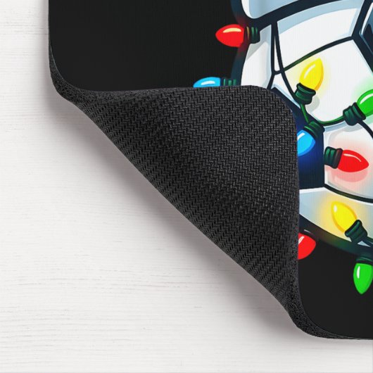 Soccer Ball Santa Hat Xmas Pajamas Players Toddler Muismat (Hoek)