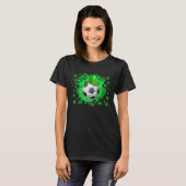 Soccer Ball Shamrock Irish St Patrick Day T-shirt (Voorkant volledig)