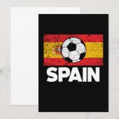 Soccer Ball Spain Flag Football Player 2021 Gift Kaart (Voorkant / Achterkant)