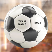 Soccer Ball Window Cling | Team Name Vinyl Decal (Vel 2)
