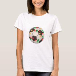 Soccer Ball with Christmas Lights T-shirt