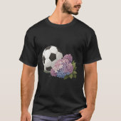 Soccer Ball with Hydrangea T-shirt (Voorkant)