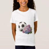 Soccer Ball with Hydrangea T-shirt (Voorkant)