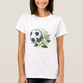 Soccer ball with Jasmine T-shirt