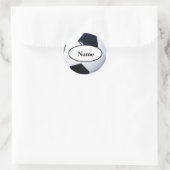 Soccer ball with your name on it ronde sticker (Tas)