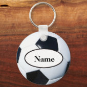 Soccer ball with your name on it sleutelhanger (Front)