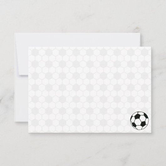 Soccer Balls Black and White Custom Blank Notitiekaartje (Voorkant)