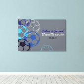 SOCCER Bar Bat MitzvahSign In Board Canvas Afdruk (Insitu (Houten vloer))