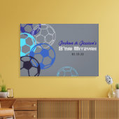 SOCCER Bar Bat MitzvahSign In Board Canvas Afdruk (Insitu (Woonkamer))