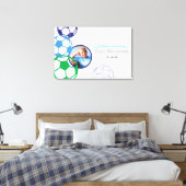 SOCCER Bar Mitzvah Inloggen Foto Geheugenbord Canvas Afdruk (Insitu (Slaapkamer))