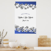 Soccer Bar Mitzvah Welkom Poster (Keuken)