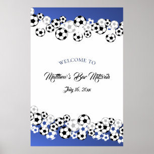 Soccer Bar Mitzvah Welkom Poster