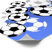Soccer Bar Mitzvah Welkom Poster (Hoek)