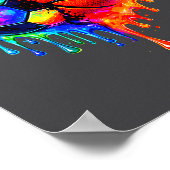 Soccer Basketball Drip Heart Srts Valentines Day M Poster (Hoek)