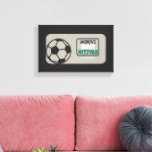 SOCCER Bat Bar Mitzvah Sign-In Memory Board Canvas Afdruk (Insitu (Woonkamer))