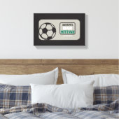 SOCCER Bat Bar Mitzvah Sign-In Memory Board Canvas Afdruk (Insitu (Slaapkamer))